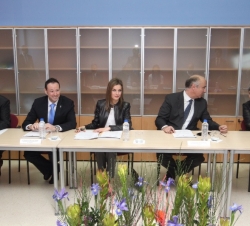 Su Alteza Real la Príncesa de Asturias durante la reunión de trabajo en Centro Integrado de Formación Profesional "Mantenimiento y Servicios a la